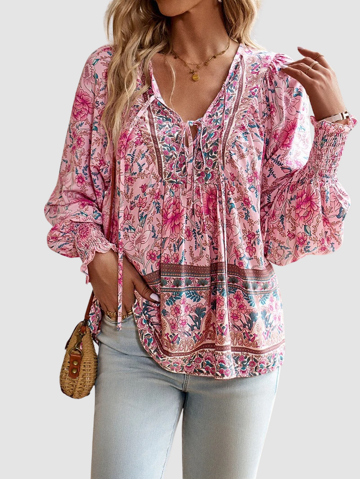 Audry | Elegant Three Quarter Sleeve Blouse