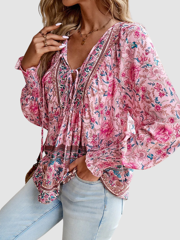 Audry | Elegant Three Quarter Sleeve Blouse