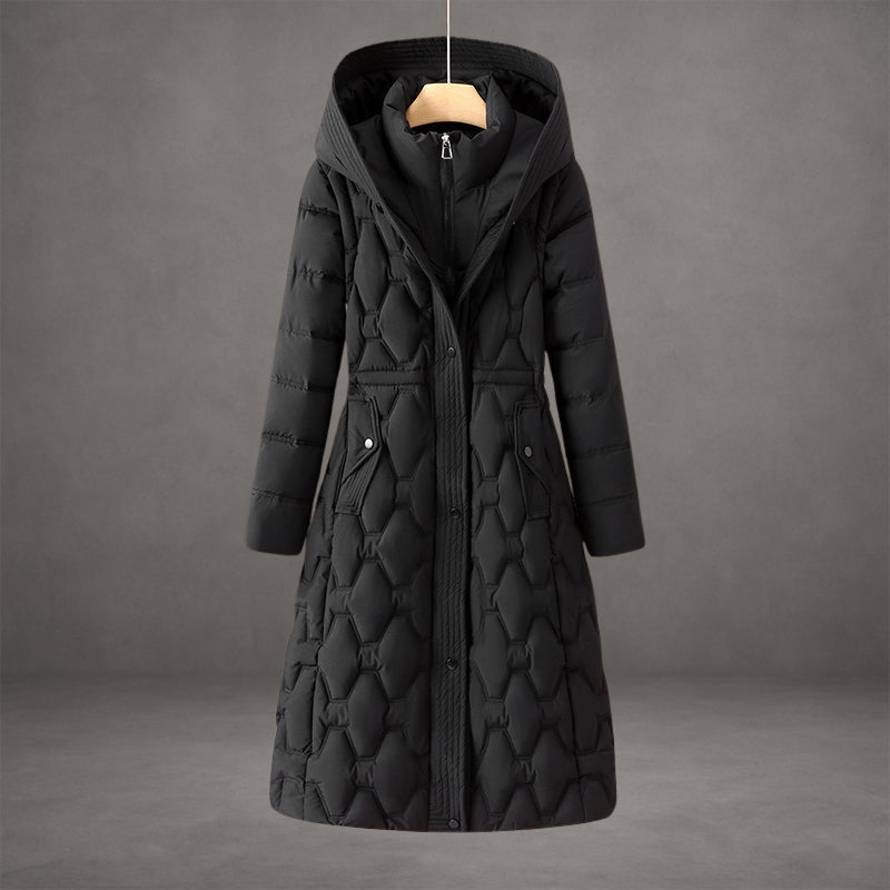 Astrid | Elegant Longline Hooded Down Coat