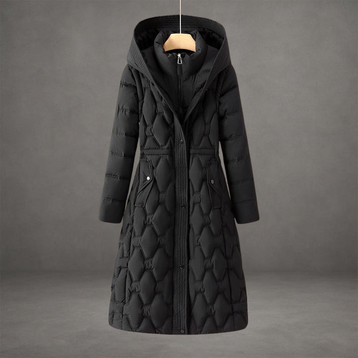 Astrid | Elegant Longline Hooded Down Coat