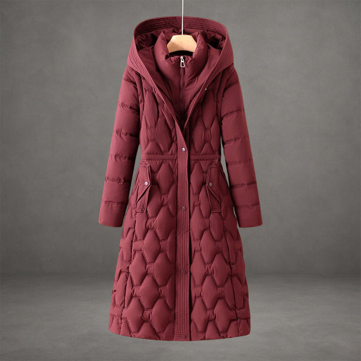 Astrid | Elegant Longline Hooded Down Coat