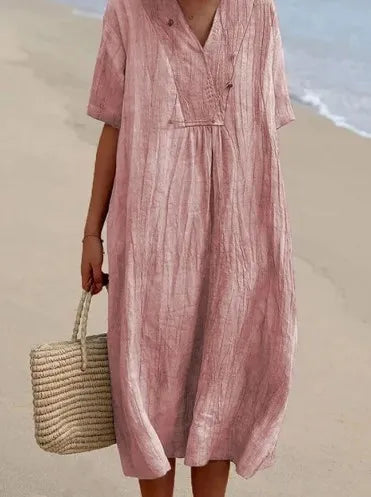 Amy's Wardrobe | Textured Maxi Dress in Relaxed Fit