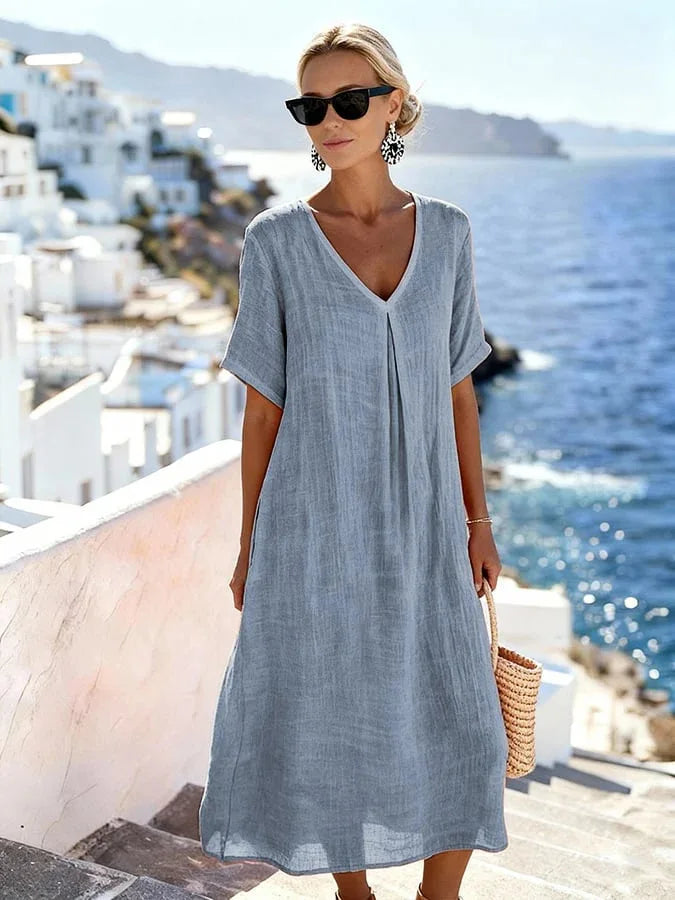 Amy's Wardrobe | Effortless Maxi Dress in Flowing Fabric