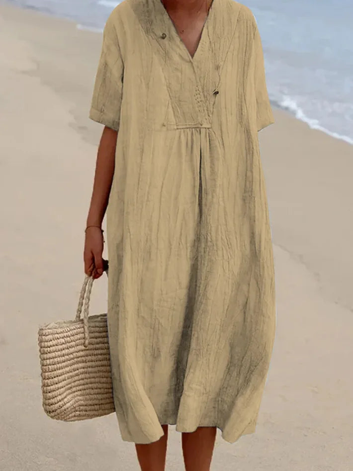 Amy's Wardrobe | Textured Maxi Dress in Relaxed Fit
