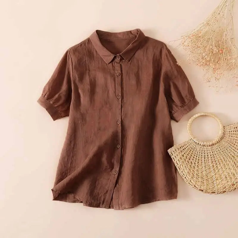 Pamela - Casual Button-Up Shirt