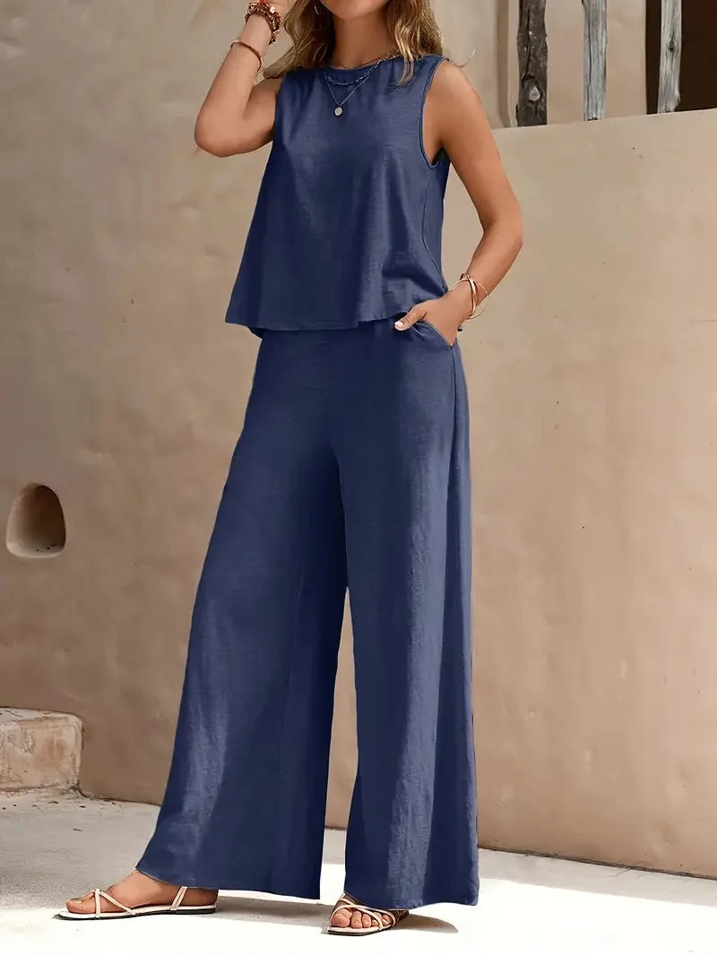 Danielle | Sleeveless Two-Piece Set, Casual, Chic, Comfortable