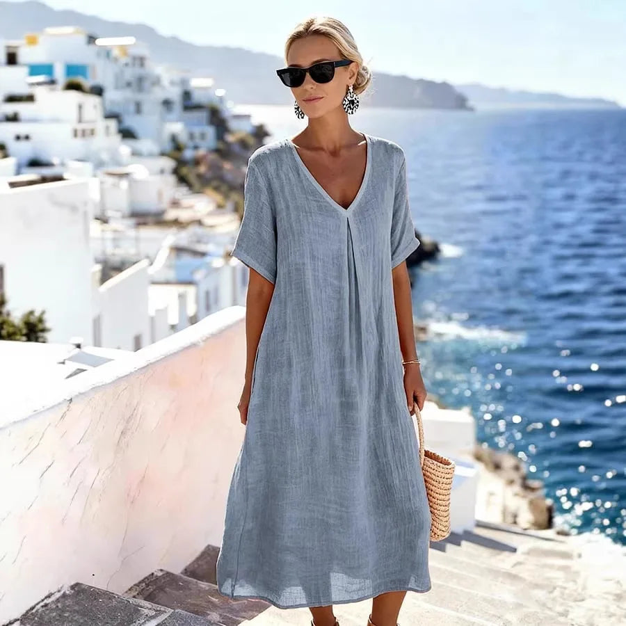 Amy's Wardrobe | Effortless Maxi Dress in Flowing Fabric