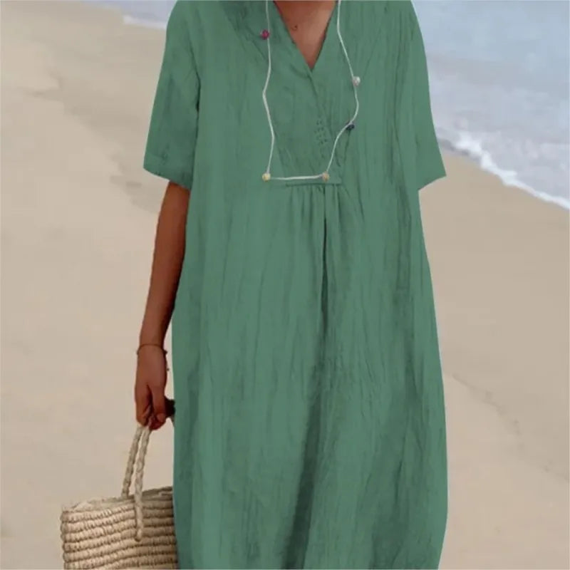 Amy's Wardrobe | Textured Maxi Dress in Relaxed Fit