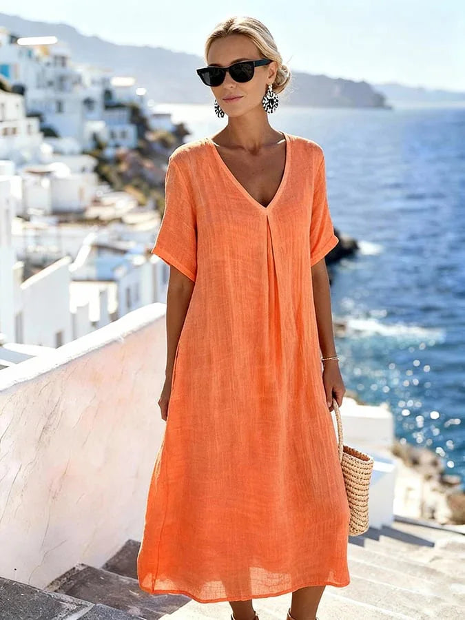 Amy's Wardrobe | Effortless Maxi Dress in Flowing Fabric
