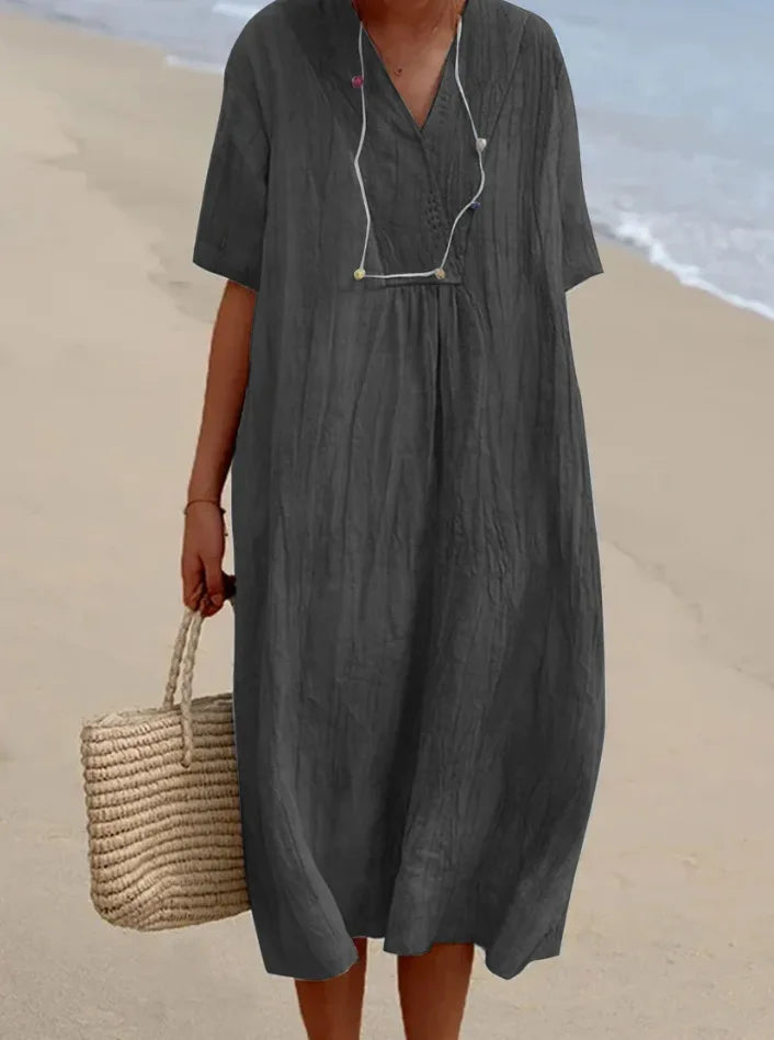 Amy's Wardrobe | Textured Maxi Dress in Relaxed Fit