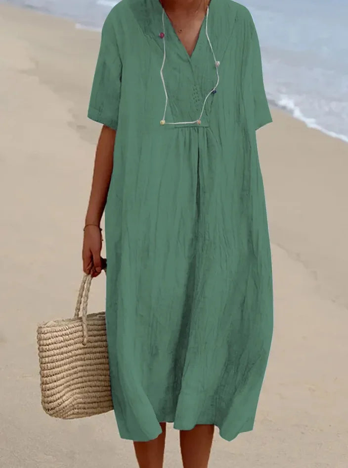 Amy's Wardrobe | Textured Maxi Dress in Relaxed Fit