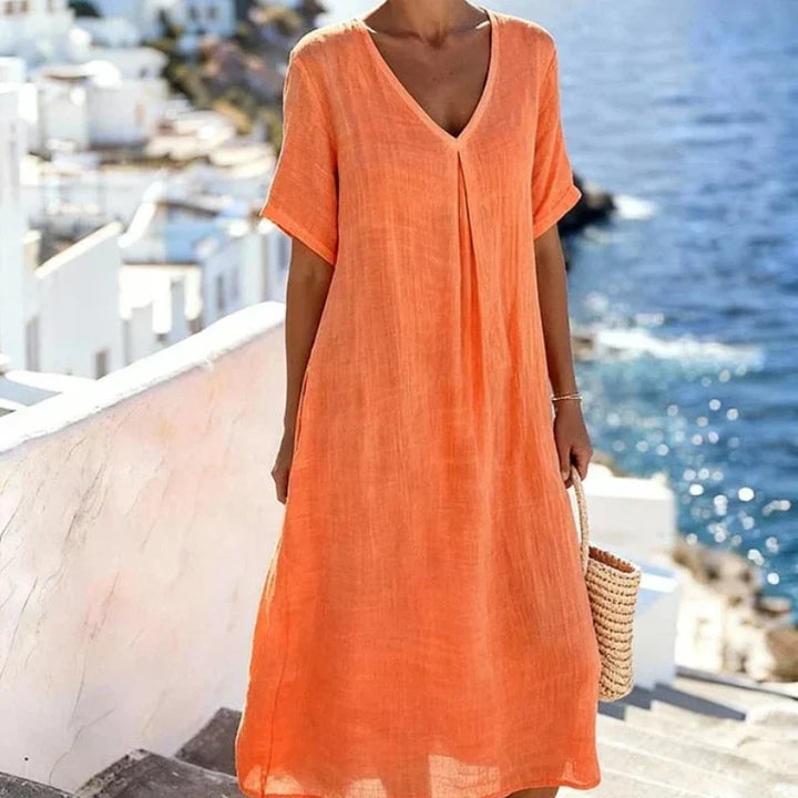 Amy's Wardrobe | Effortless Maxi Dress in Flowing Fabric