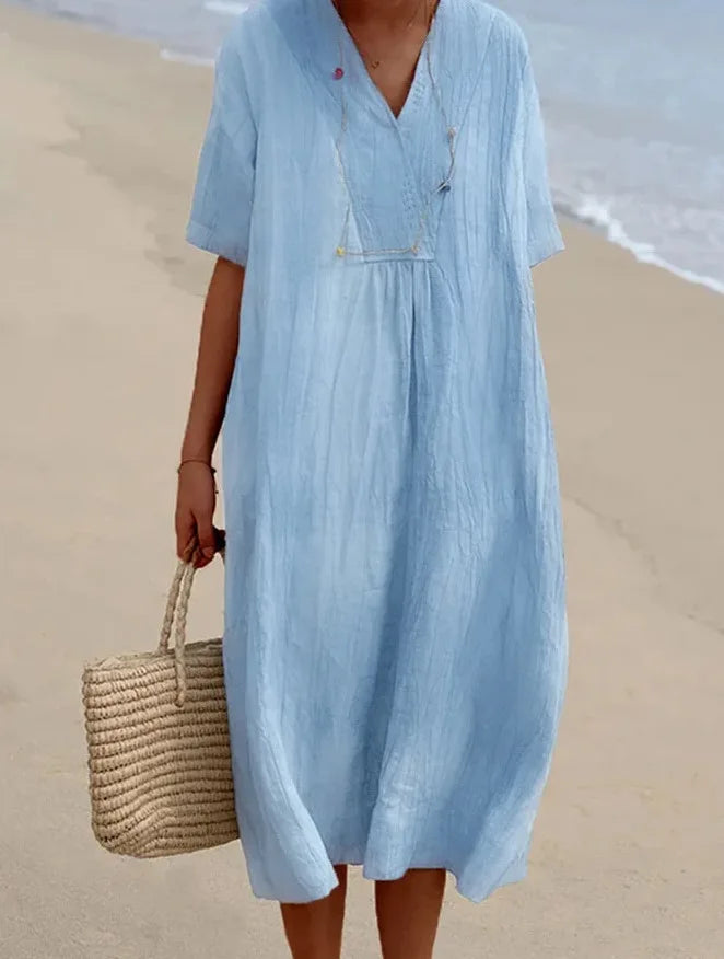Amy's Wardrobe | Textured Maxi Dress in Relaxed Fit