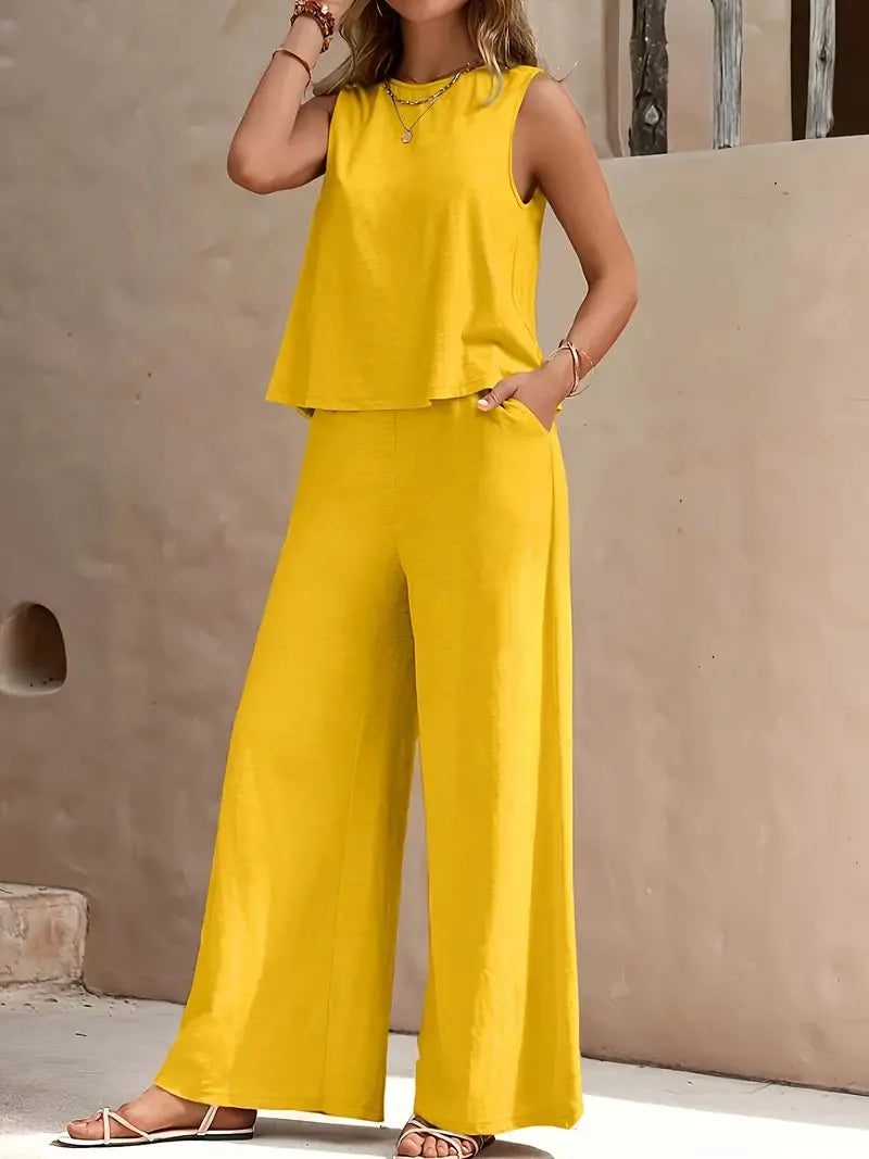Danielle | Sleeveless Two-Piece Set, Casual, Chic, Comfortable