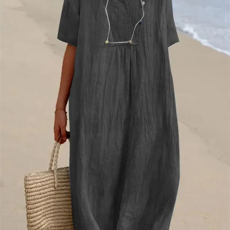 Amy's Wardrobe | Textured Maxi Dress in Relaxed Fit