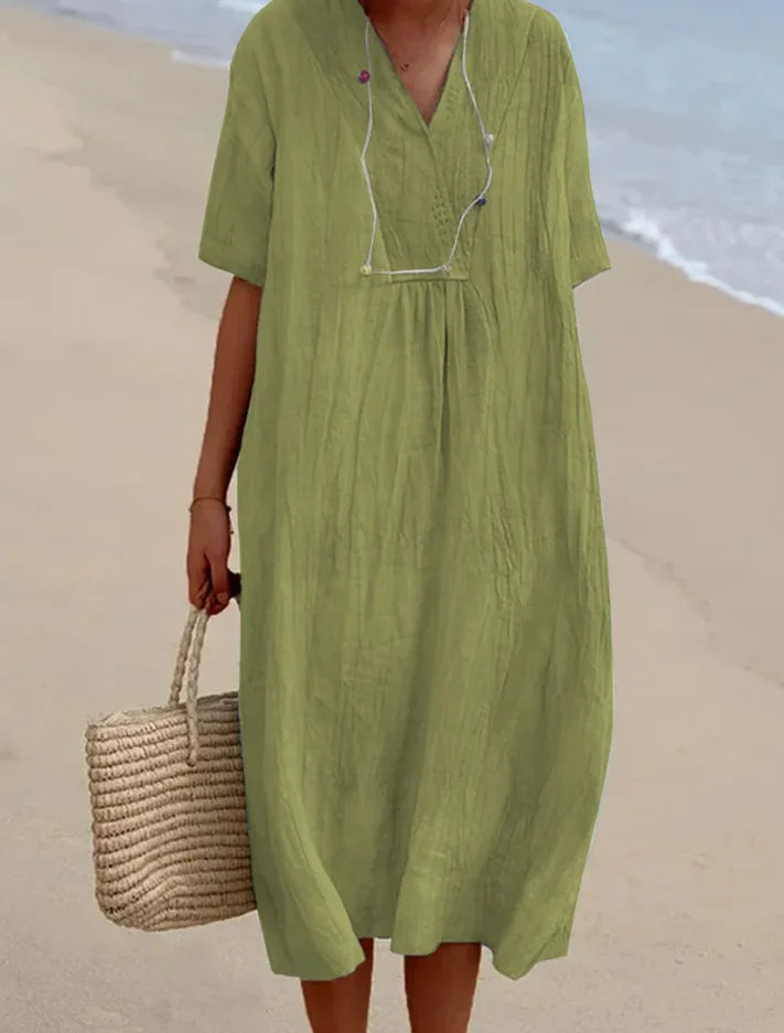 Amy's Wardrobe | Textured Maxi Dress in Relaxed Fit