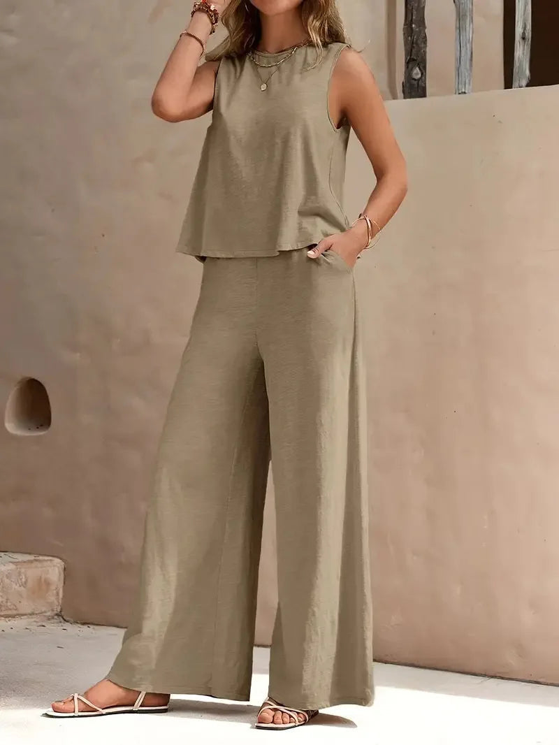 Danielle | Sleeveless Two-Piece Set, Casual, Chic, Comfortable