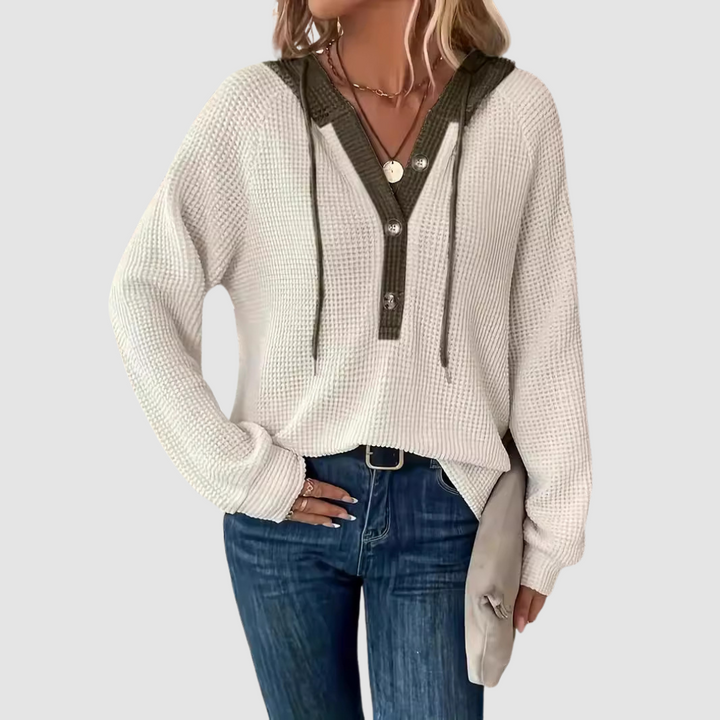 Trish - Premium Knitted Long Sleeve Hoodie