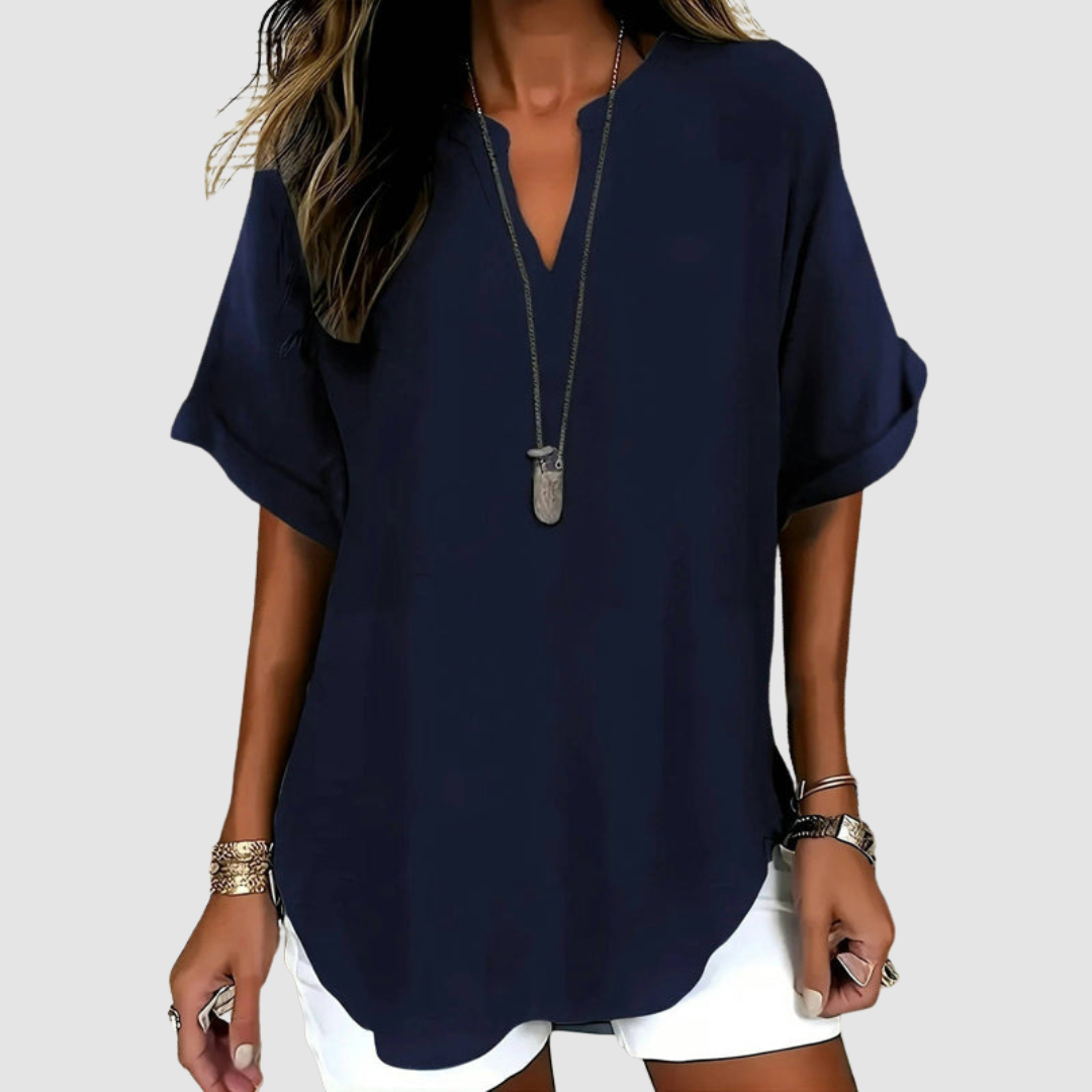 Emery | Elegant Three Quarter Sleeve Blouse