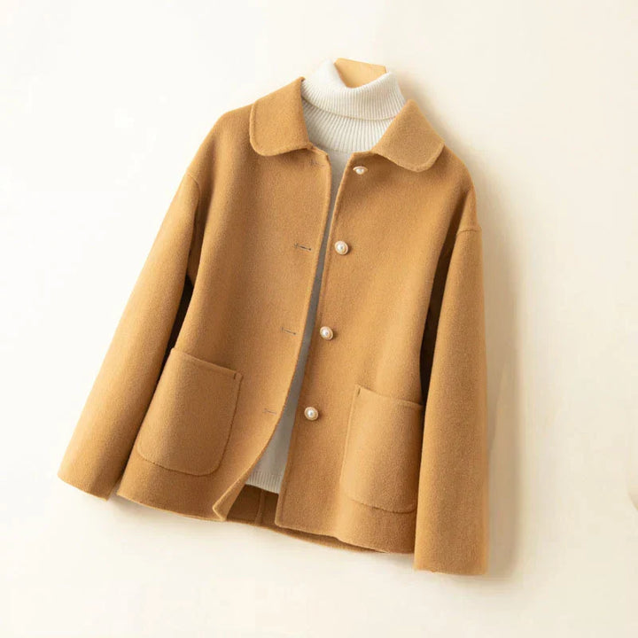 Meri Elegant Pearl Jacket - Chic Layering Piece, Sophisticated Style, Versatile Outerwear
