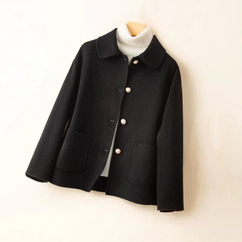 Meri Elegant Pearl Jacket - Chic Layering Piece, Sophisticated Style, Versatile Outerwear