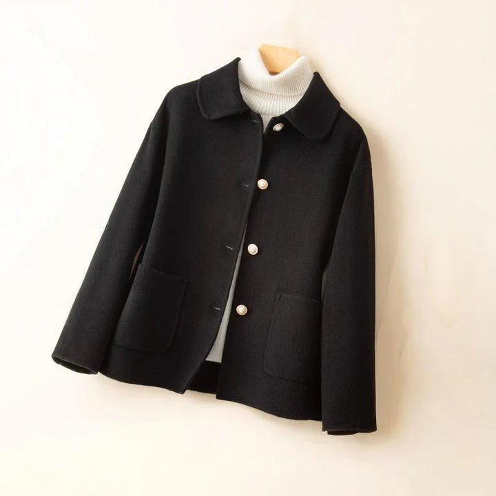 Meri Elegant Pearl Jacket - Chic Layering Piece, Sophisticated Style, Versatile Outerwear