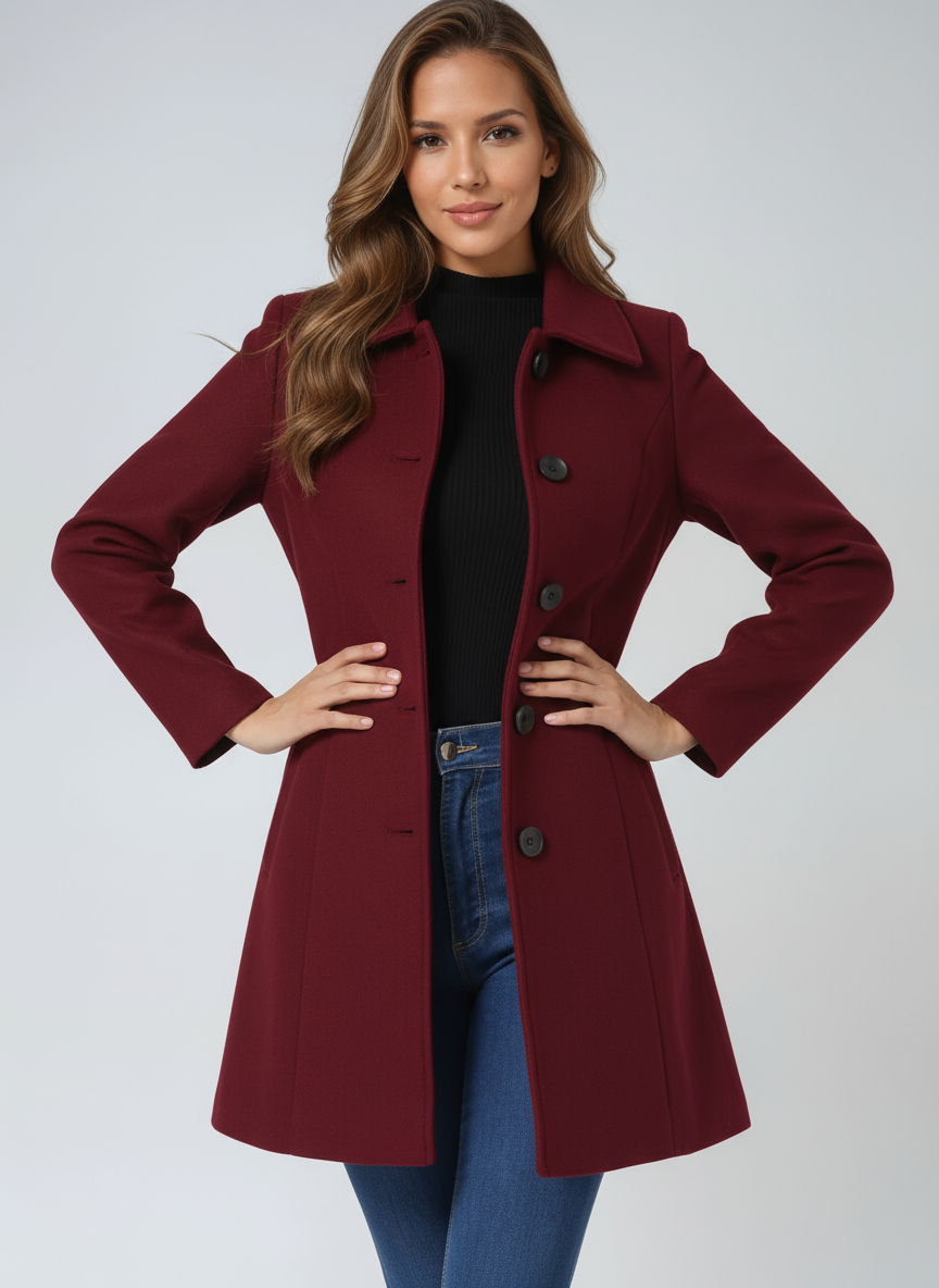 Juliette | Elegant Three Quarter Coat