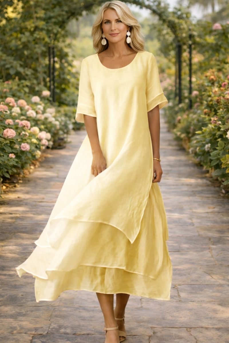 Amy's Wardrobe | Elegant Dress in April Color
