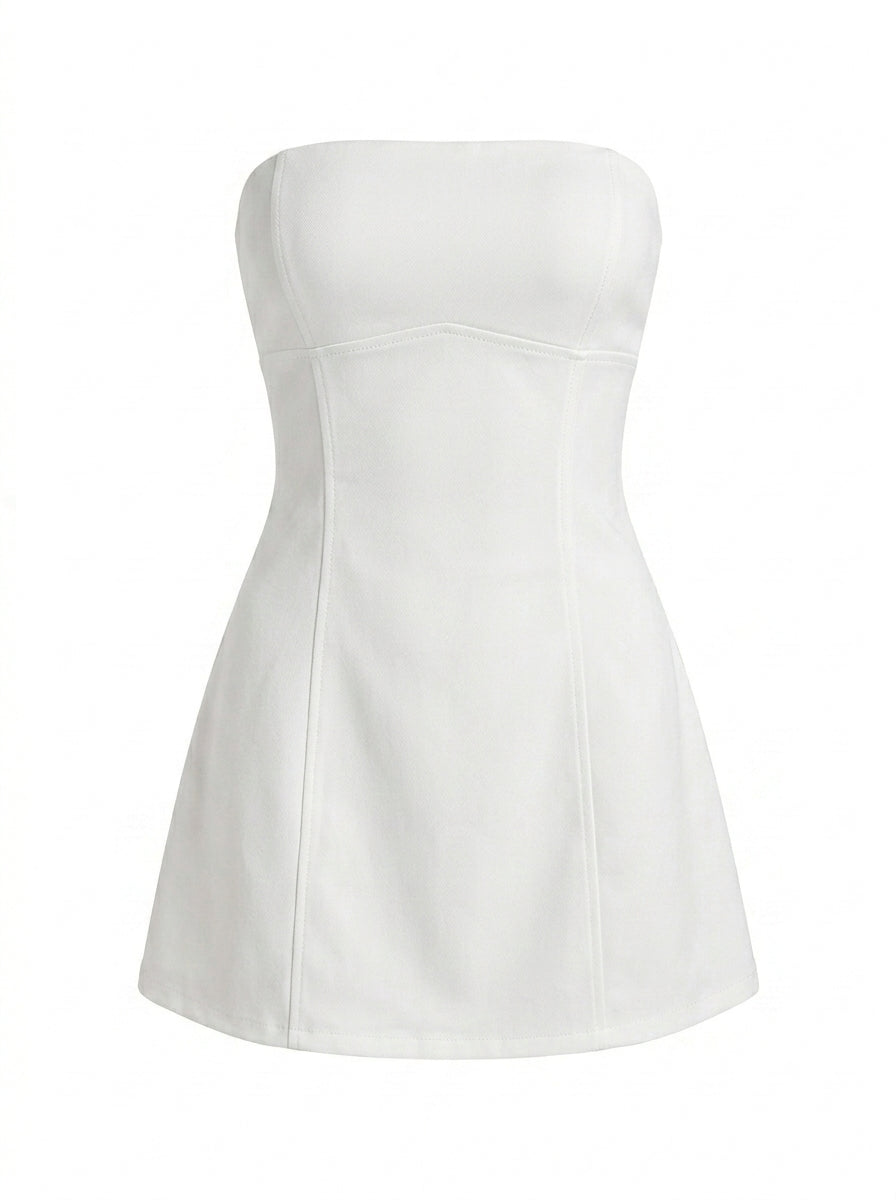 Amy's Wardrobe | Strapless Mini Dress in Bright Light