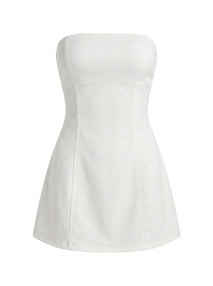 Amy's Wardrobe | Strapless Mini Dress in Bright Light