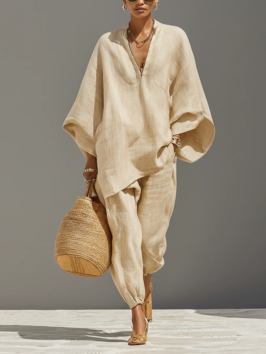 Nella Elegant Set | Chic Knit Maxi Dress