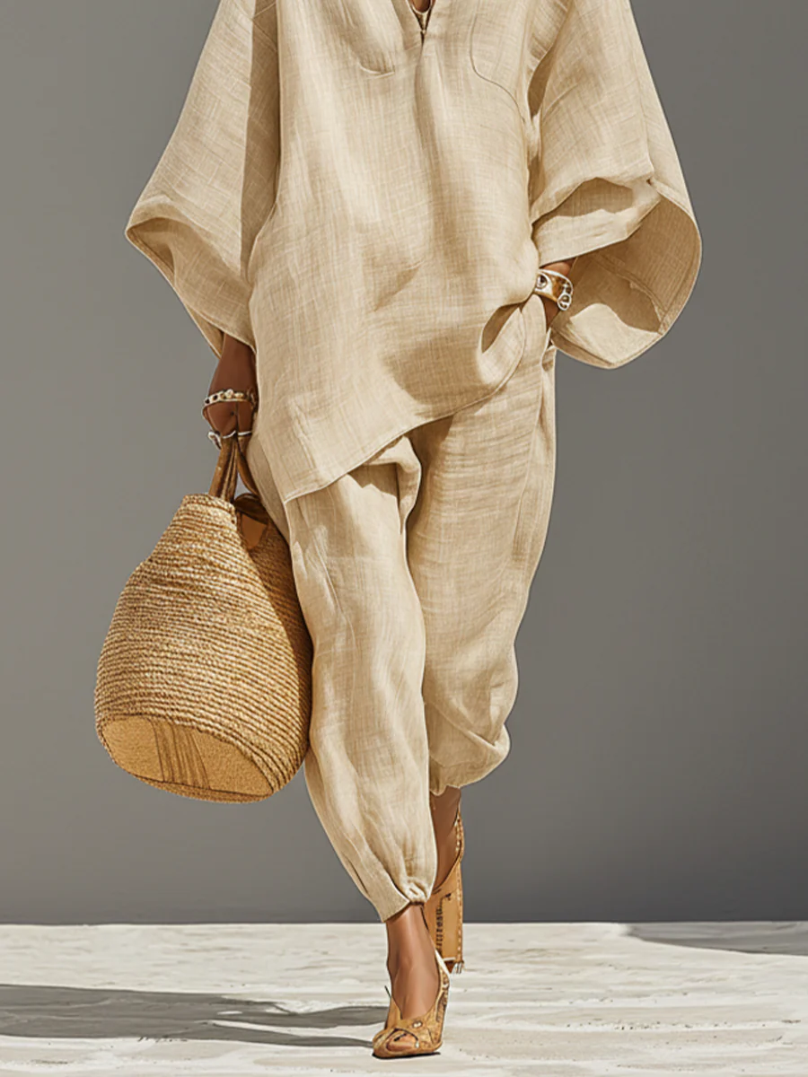 Nella Elegant Set | Chic Knit Maxi Dress