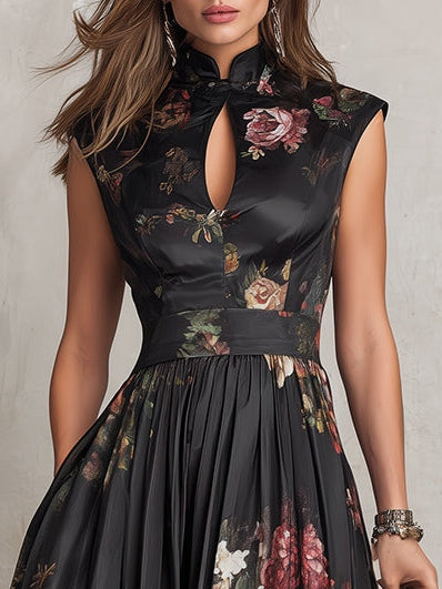 Brianne | Elegant Three Quarter Sleeve Midi Dress