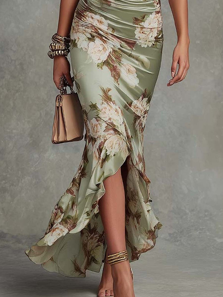 **TITEL**  
{Naam} | [Print] [Textuur] [Patroon] with [Feature] and [Feature]  

Bijvoorbeeld:  
**TITEL**  
Zomerjurk | Floral Textuur Geweven with Ruching and V-hals  

Of:  
**TITEL**  
Chiffon Rok | Gestreept Stijl Patroon with Hoge Taille and Voorkan