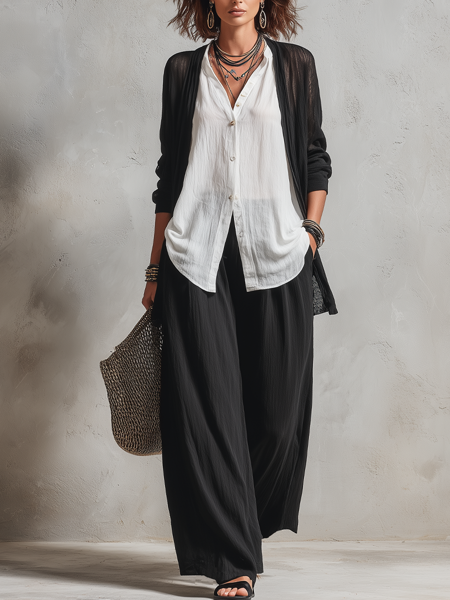 Gerika™ | Chic Three Quarter Sleeve Knit Top