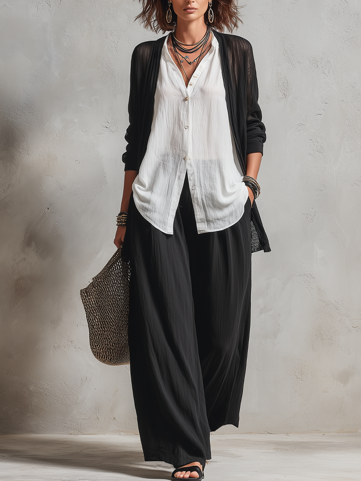 Gerika™ | Chic Three Quarter Sleeve Knit Top