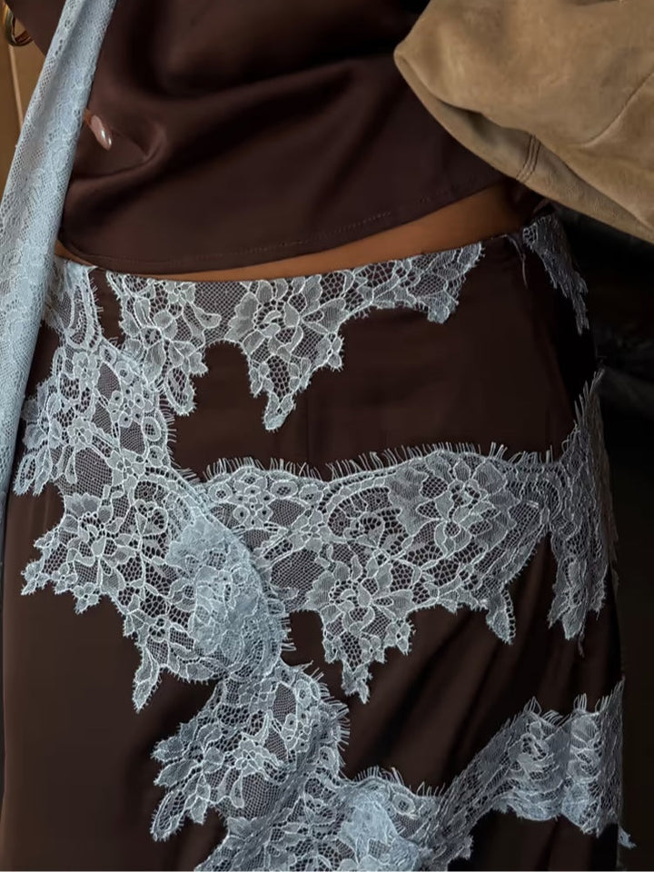 Katalina | Lace Detail Three Quarter Suit Set