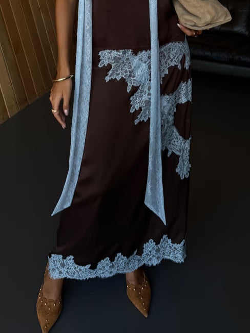 Katalina | Lace Detail Three Quarter Suit Set