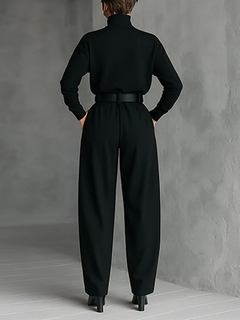 Jessica | Elegant Top & Straight-Leg Pants Set