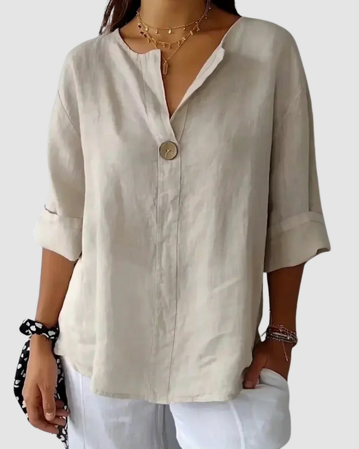 Nona | Classic Three Quarter Sleeve Blouse