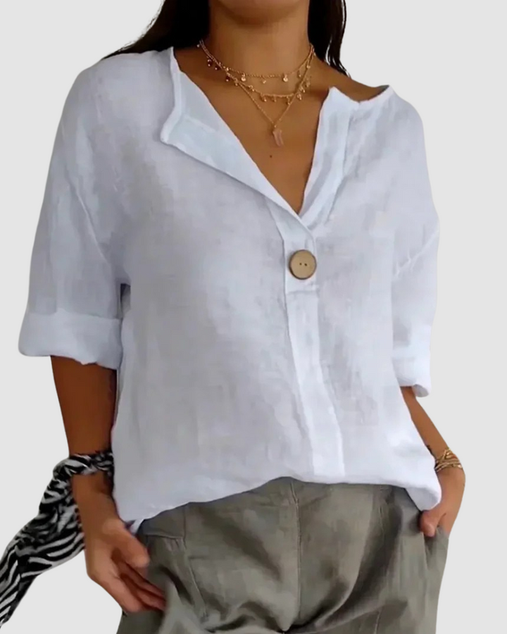 Nona | Classic Three Quarter Sleeve Blouse