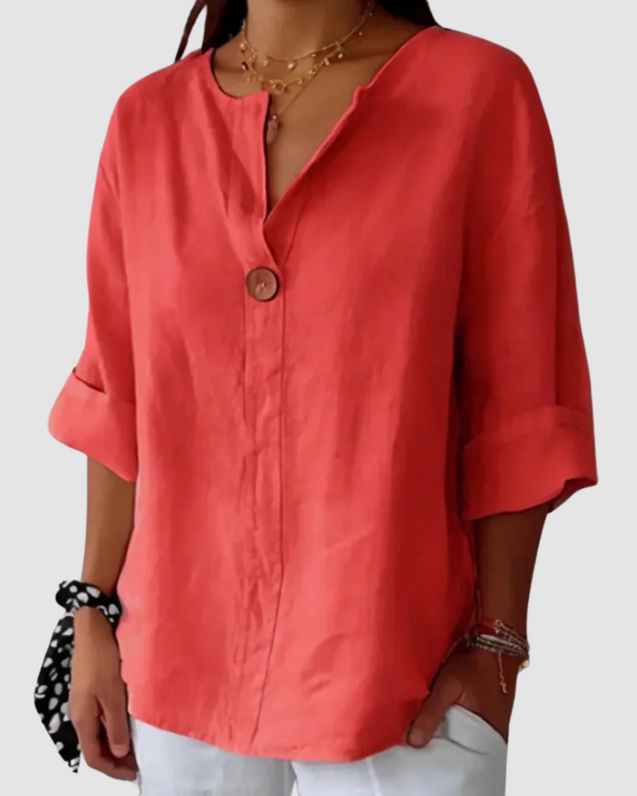 Nona | Classic Three Quarter Sleeve Blouse