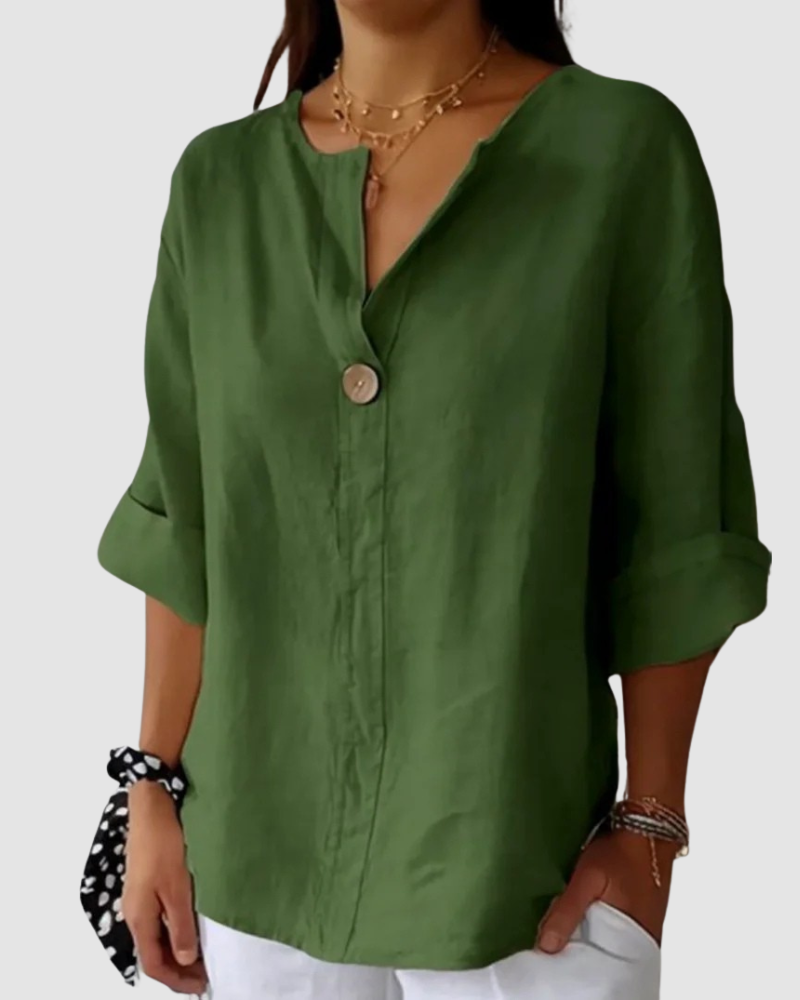 Nona | Classic Three Quarter Sleeve Blouse