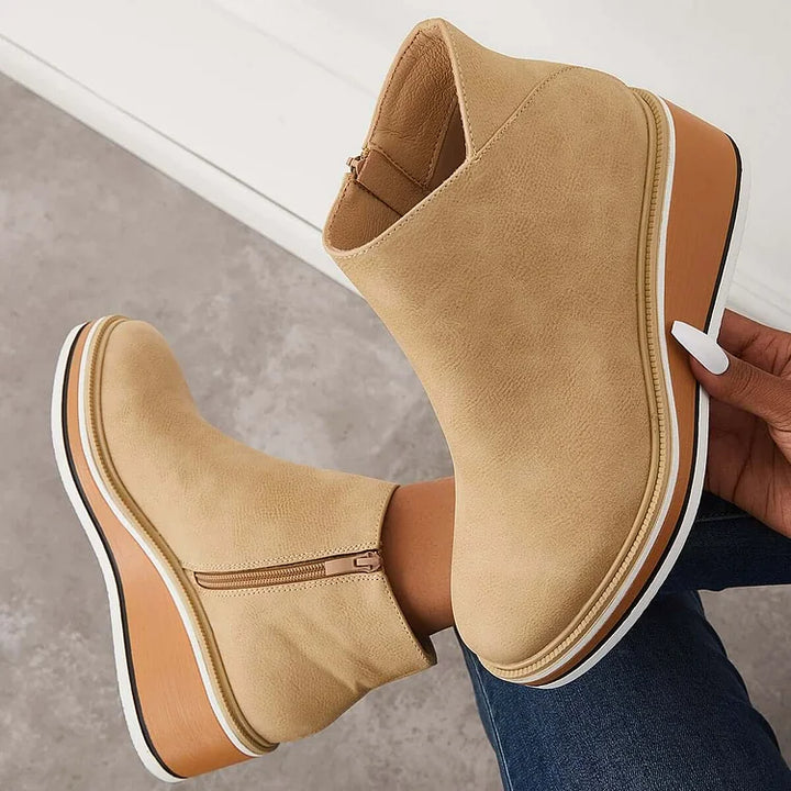 Mignon Modern Luxe | Chic Leather Ankle Boots