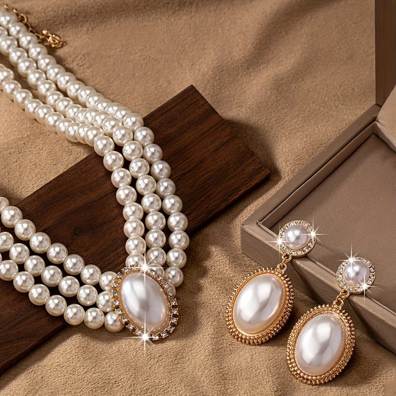Vintage Pearl Strand | Elegant Jewelry Set