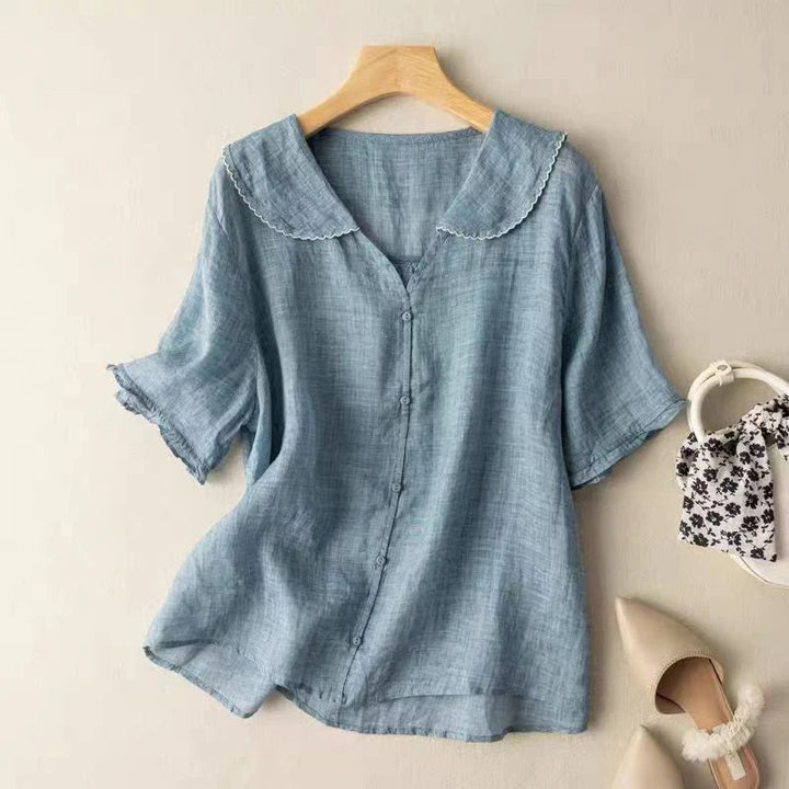 Selena | Casual Short Sleeve Blouse