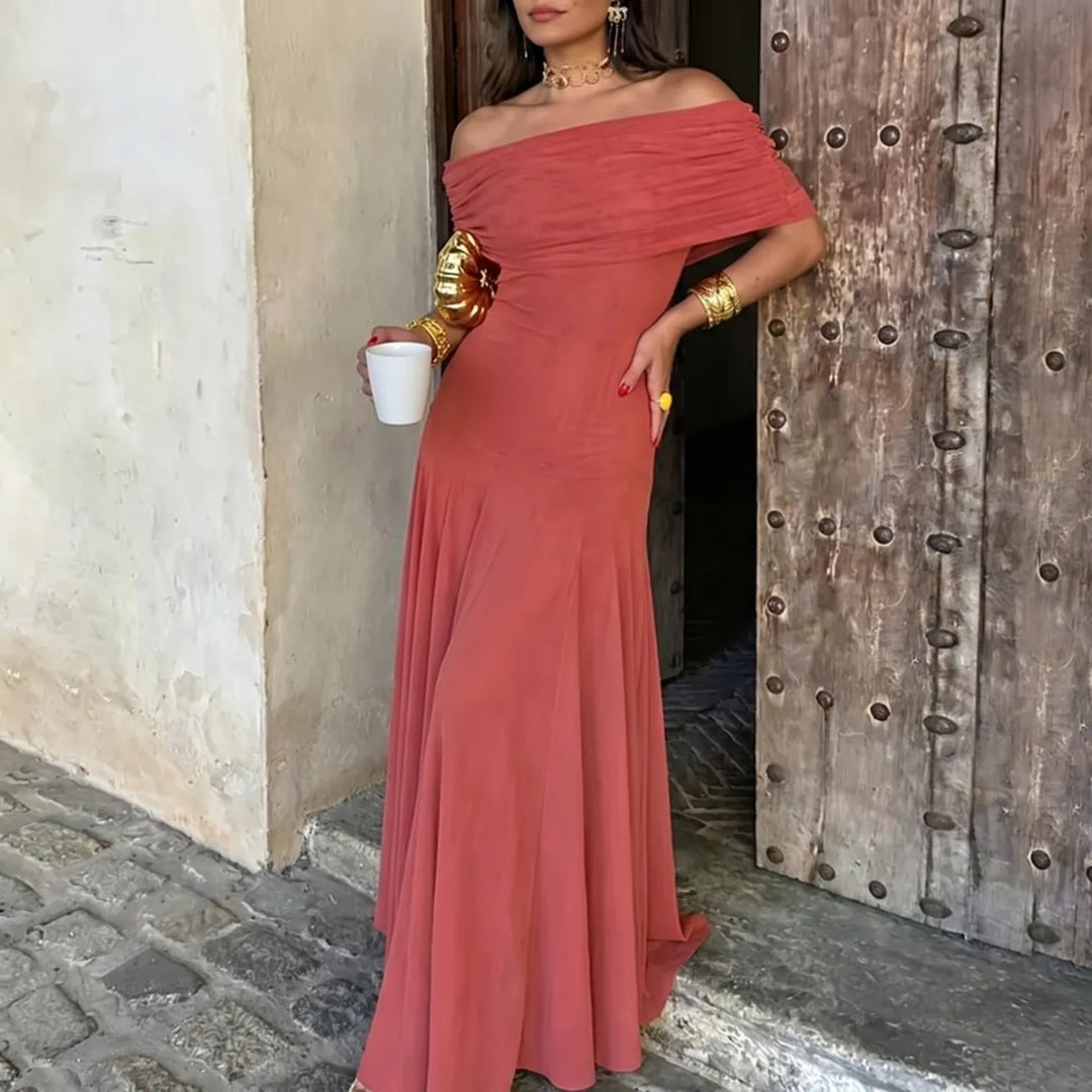 Shaye | Floral Print Three Quarter Sleeve Maxi Dress