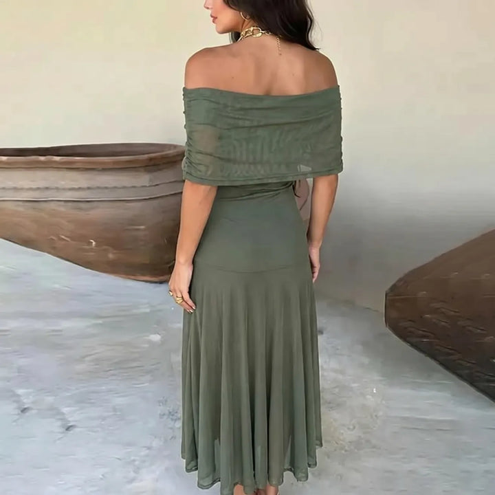 Shaye | Floral Print Three Quarter Sleeve Maxi Dress