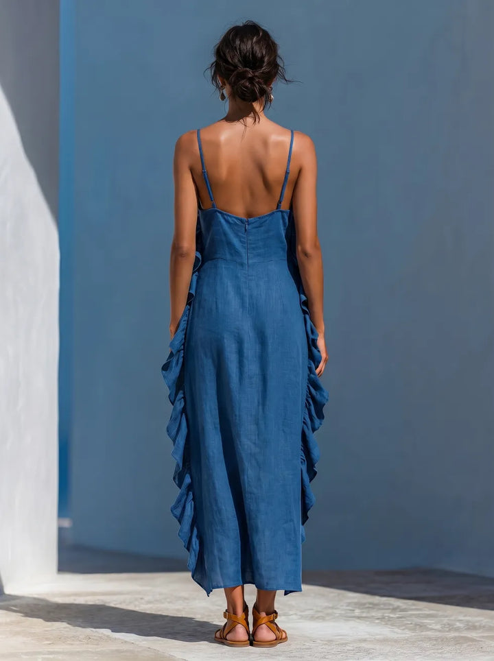 Diandra | Floral Print Chiffon Maxi Dress