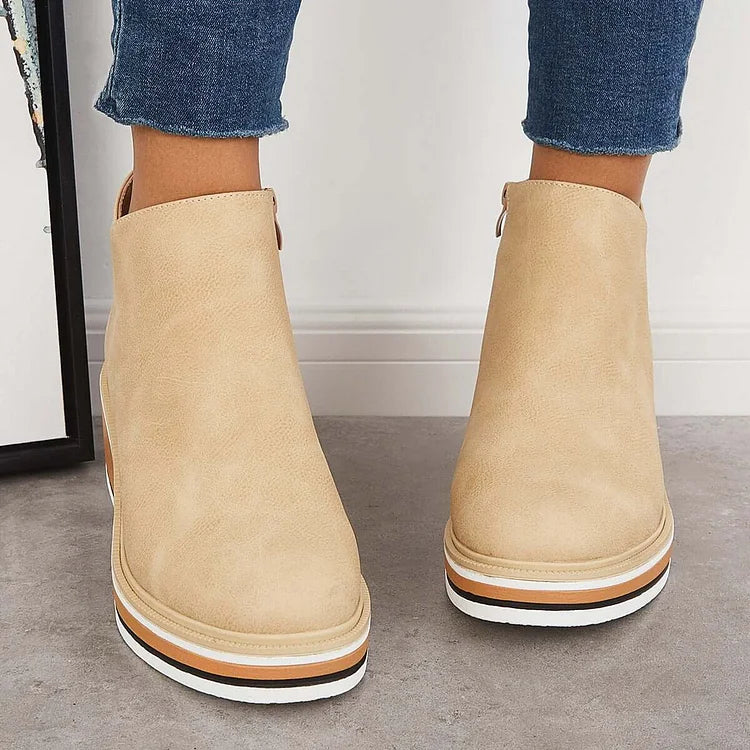 Mignon Modern Luxe | Chic Leather Ankle Boots